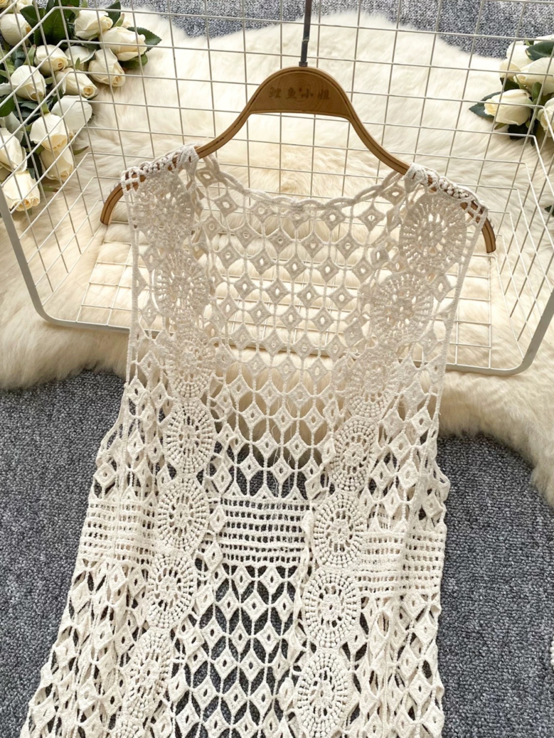 90’s babe designer crotchet kimono KM121 images